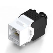 UTP Cat5e Cat6 Cat6a High Speed Termination Black White Keystone Jack thumbnail-3