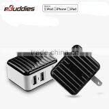 Black 3.4A USB Wall Charger Portable Battery Charger Home Travel Cell Phone Charger US AC thumbnail-3