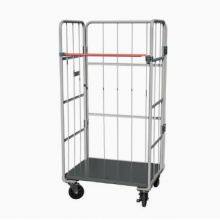 Warehouse Galvanized Wire Roller Cart Wholesale, Cage Trolley thumbnail-2