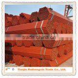 red painted scaffolding material / round steel pipe