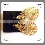 Alloy Jewelry Copper Brass Plating Gold Silver Rhodium Simple Gold Earring Designs for Women thumbnail-3