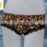 Fashion High Quality Wholesale Hot Sell Sexy Leopard Print Lace Sexy Lady Panty thumbnail-1