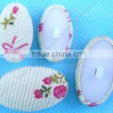 Oval Shape Fabric Covered Shank Button -- F1558 thumbnail-2