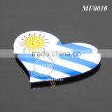 Uruguay Punta Del Este Souvenirs Car Shaped Rubber Magnet Stainless Steel Metal Custom Printing Souvenir Fridge Magnet thumbnail-2