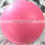 Plain Pink Rubber Ball Volleyball thumbnail-1