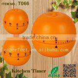 ROHS Factory Price Mechanical Kitchen Orange Timer