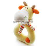 Soft Animal Donkey Plush Stuffed Baby Rattle Toy thumbnail-1