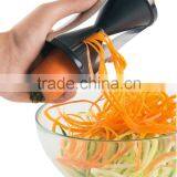 Green Black Stainless Steel Spirelli Spiral Slicer Spiral Vegetable Slicer as Seen on TV thumbnail-3