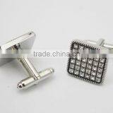 Men's Jewelry Square With Crystal Cufflinks Groom Cufflinks With Crystals thumbnail-5