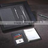 2016 NEW PU Leather Notebook Gift Set/customized Logo