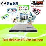 Broadcast Quality, Multichannel, Real Time, Standard or High Definition DVB-S-S2/IPTV Streamer