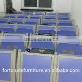 Blue Bent Plywood Seat and Back Lecture Hall Folding Chair thumbnail-3