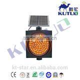 Wholesale 12 Volt Yellow Ball Red Slow Solar Energy Led Warning Flashing Traffic Light thumbnail-1