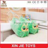 High Quality Plush Owl Slippers Pink Plush Animal Slippers for Girls Green Owl Plush Slippers
