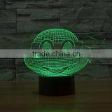 New Teenage Mutant Ninja Turtles Colorful 3D LED Lamp Touch Switch Night Light Gradient Visual Illusion Reading Lamp Holiday thumbnail-1