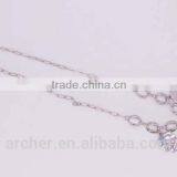 Gold Plated Crystal Long Skull Necklaces Pendants Wholesales Fashion Jewelry for Women and Men GJ-105 thumbnail-3