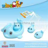 2015 Hot selling bath baby for funny dolphin toy rubber whale bath toy vinyl toy