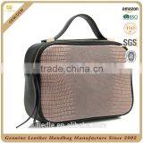 CSS1496-001 2016 Newest Chinese Manufacturer Made Lady Metal Genuine Leather Lizard Grain Coss Body Handbag thumbnail-1