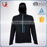 High Quality Polyester Cheap Men Black Outdoor Jacket Waterproof