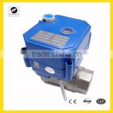 2 way electric valve with manual override function for motor house, stainless steel material