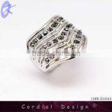 2013 Fashion Jewelry Rhinestone Triple-lap Big Rings thumbnail-1