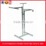 Double Bar Adjustable Metal Clothes Display Rack thumbnail-3
