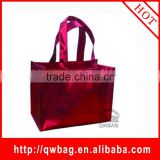 Reusable cheap promotional pp non woven laser bag direct from factory