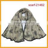 2014-2015 Lady Fashion Embroidery Scarf thumbnail-1