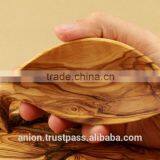 Olive Wood Decorative Carved Plate Fish Design thumbnail-6