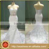 ASAW16 Charming Real Photos Custom Made Luxurious Long Train Lace Applique Alibaba Wedding Dress Gown New Arrival
