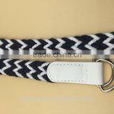 Double D Rings Rope Belt With PU Covered thumbnail-3