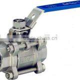 304 Stainless Steel 3PC Ball Valve 1000 WOG Full Port Female Threaded End thumbnail-4