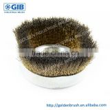Brass Coated Steel Wire Cup Brush, Customized Cup Brush, Diameter 90 mm