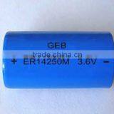 3.6v Lithium Battery 1/2aa Er14250m , Dry Cell Lisocl2 Batteries for GPS/GAS Meters thumbnail-1
