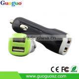 Universal Dual micro USB car charger with CE, FCC for Samsum Galaxy S4 S5