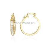 AAAAA Cubic Zirconia 925 Sterling Silver Hoop Earrings thumbnail-1