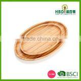Eco-friendly Oval Shape Bamboo Candy Tray Bamboo Nut Tray thumbnail-4