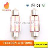 LED Canbus Festoon 6leds 5730SMD 12V DC Led 5w Canbus Festoon Led