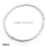Graceful !Charming ! Fashion design ! latest natural white pearl necklace for christmas