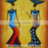 Handmade Beautiful Young Girl Portrait Oil Painting HT 1175 thumbnail-2