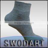 2016 new comfortable cotton grey business men ankle leisure socks