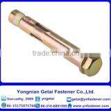 Zinc Yellow Hex Bolt Sleeve Anchor