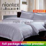 100%Cotton 300TC Sateen Dobby Bedding Set Duvet Cover Flat Sheet Fitted Sheet Pillowcase