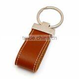 High Quality Hot Sale Zinc Alloy Cheap Promotional Leather Keychains thumbnail-1