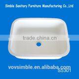 2016 High Gloss White Double Drainer Double Bowl Kitchen Sink