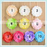 Hot Sale Peony Flower Artificial Flowers Accessory Handmade Artificial Silk Fabric Peony Hair Flowers For Hair Dress Decoration thumbnail-1