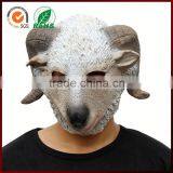 Halloween Costumes Rubber Animal Goat Full Head Latex Mask for Women