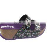 2015 Summer Leather Buckle Cork Outsole Ladies Fancy Sandal thumbnail-4