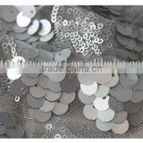 Latest Wholesale Gray Sequin Fabric India/100 Polyester Glitter Sequin Fabric thumbnail-4