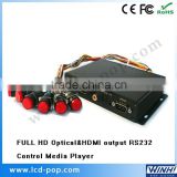5.1 Audio Output HD Media Player Multi Card usb push button switch HDMI Optical Coaxial RS232 hot sex video player